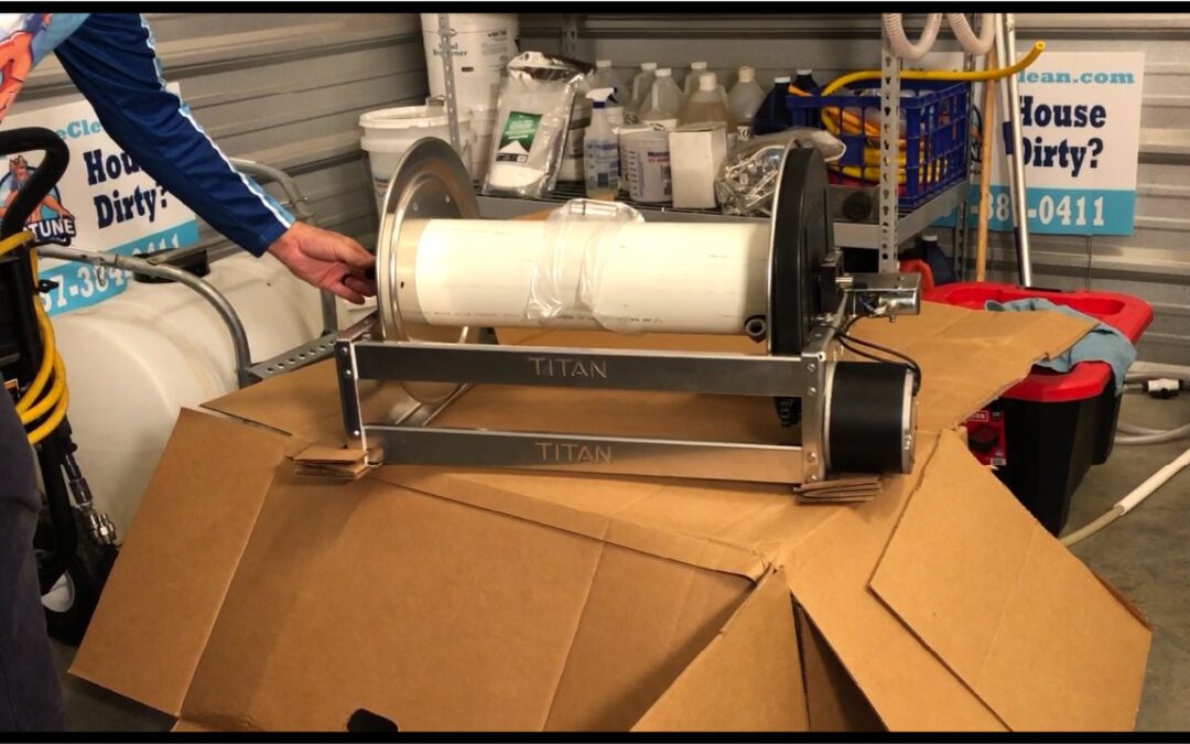 Titan Hose Reel Unboxing and Guide Installation