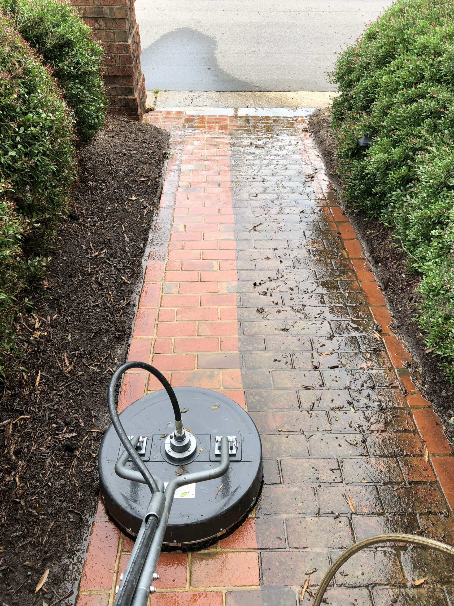 How to clean paver walkway